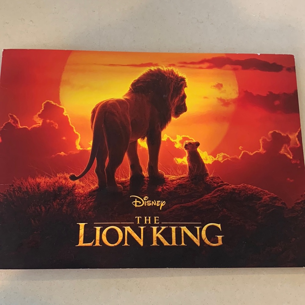 Disney the Lion King 2019 Lithographs (Set of 4)